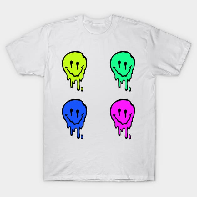 PopArt Smiley Face T-Shirt by YungBick